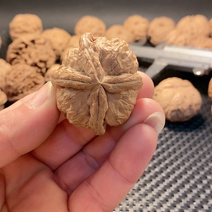 把件文玩核桃平谷元宝四棱