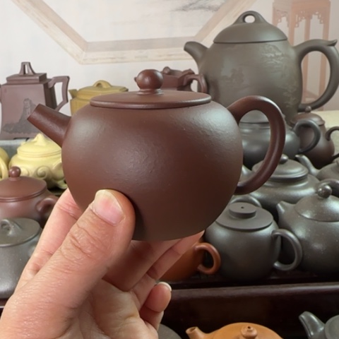 紫砂茶壶底槽清泥150cc