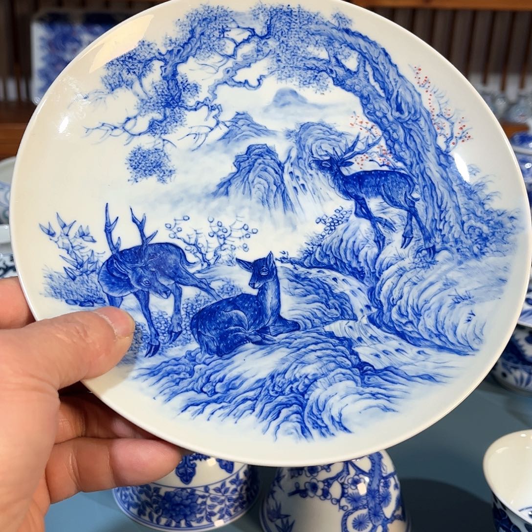 錡镇堂手工手绘壶承