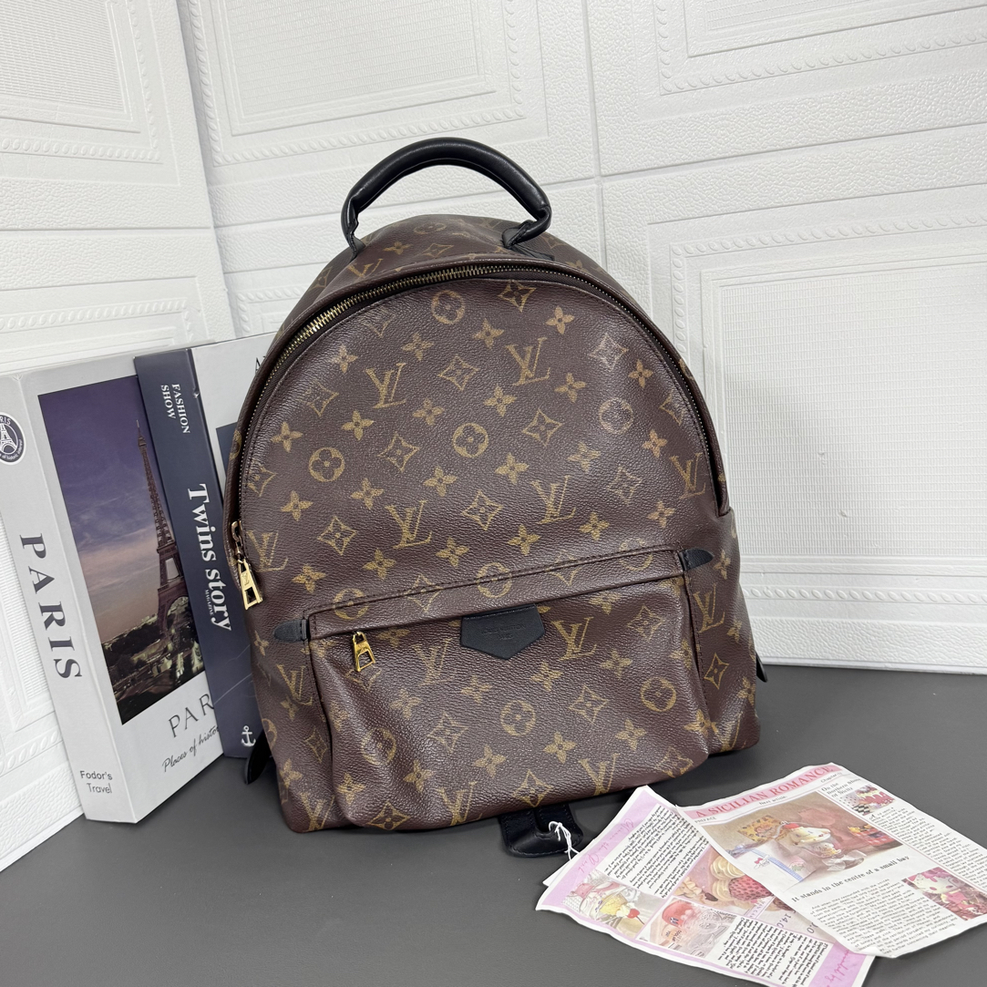 95新 LouisVuitton/路易威登 95新老花大号双肩包