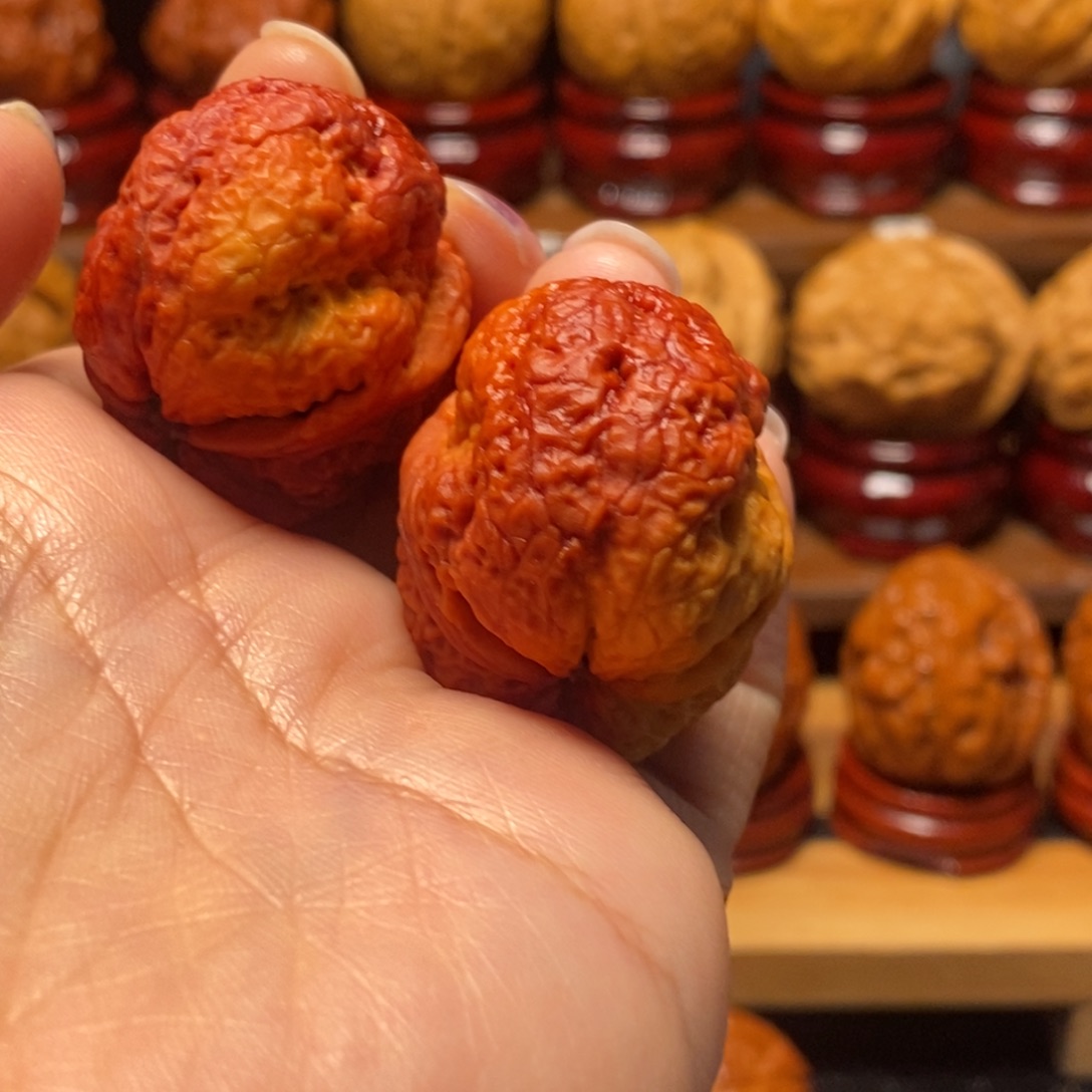 把件文玩核桃七彩魔鬼蟾38尺