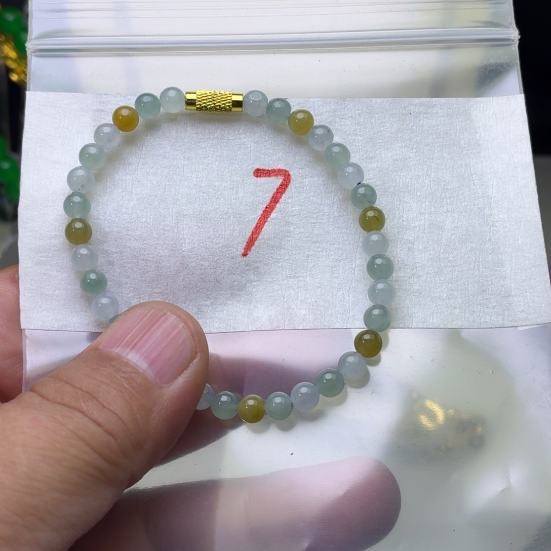 定制翡翠未镶嵌翡翠珠链