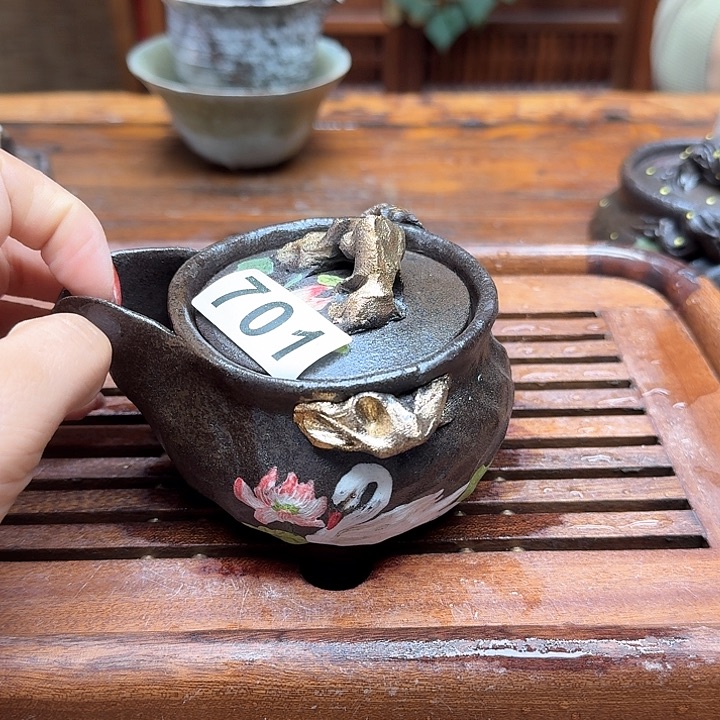 纯手工制作粗陶茶具