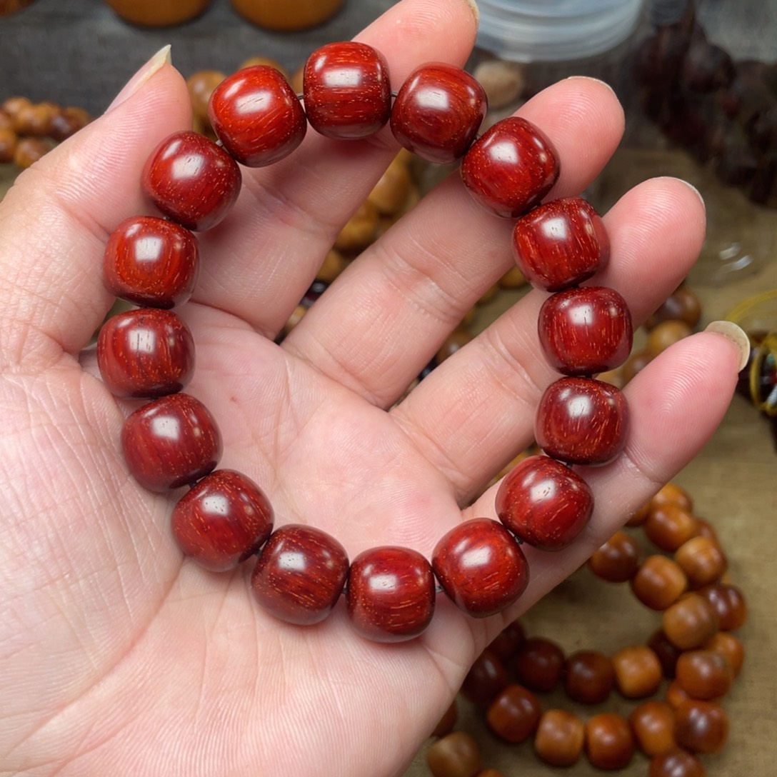 檀香紫檀（小叶紫檀）无事牌1314印度小叶紫檀鱼鳞泥料