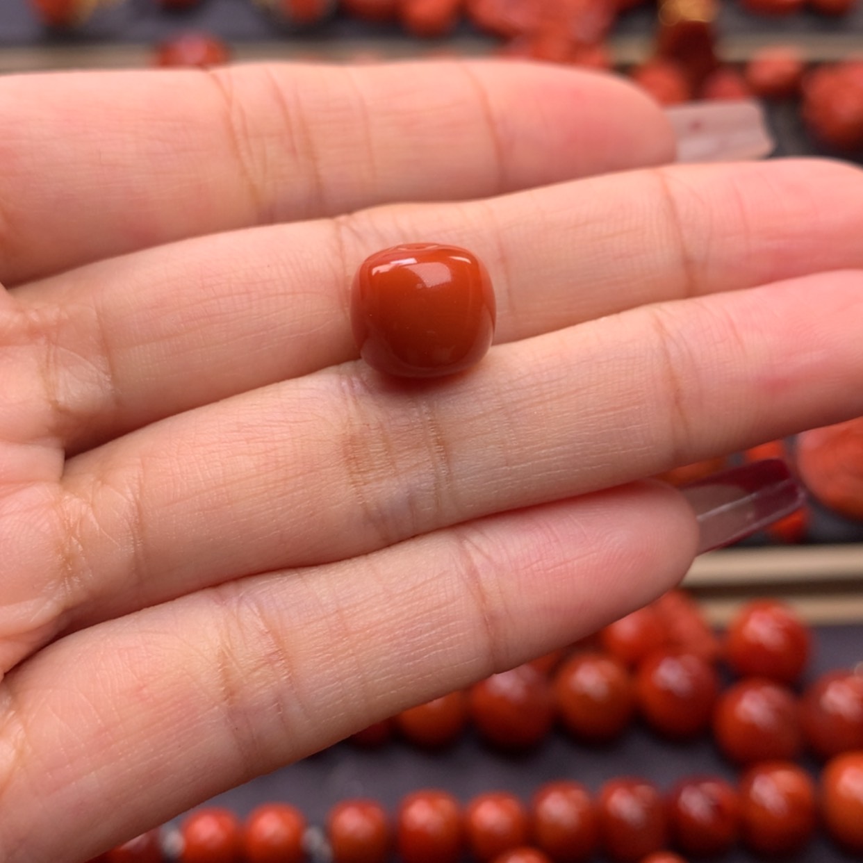 【闪购商品】南红玛瑙老型单珠10mm➕未镶嵌