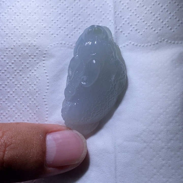 用***7定制翡翠未镶嵌金蟾