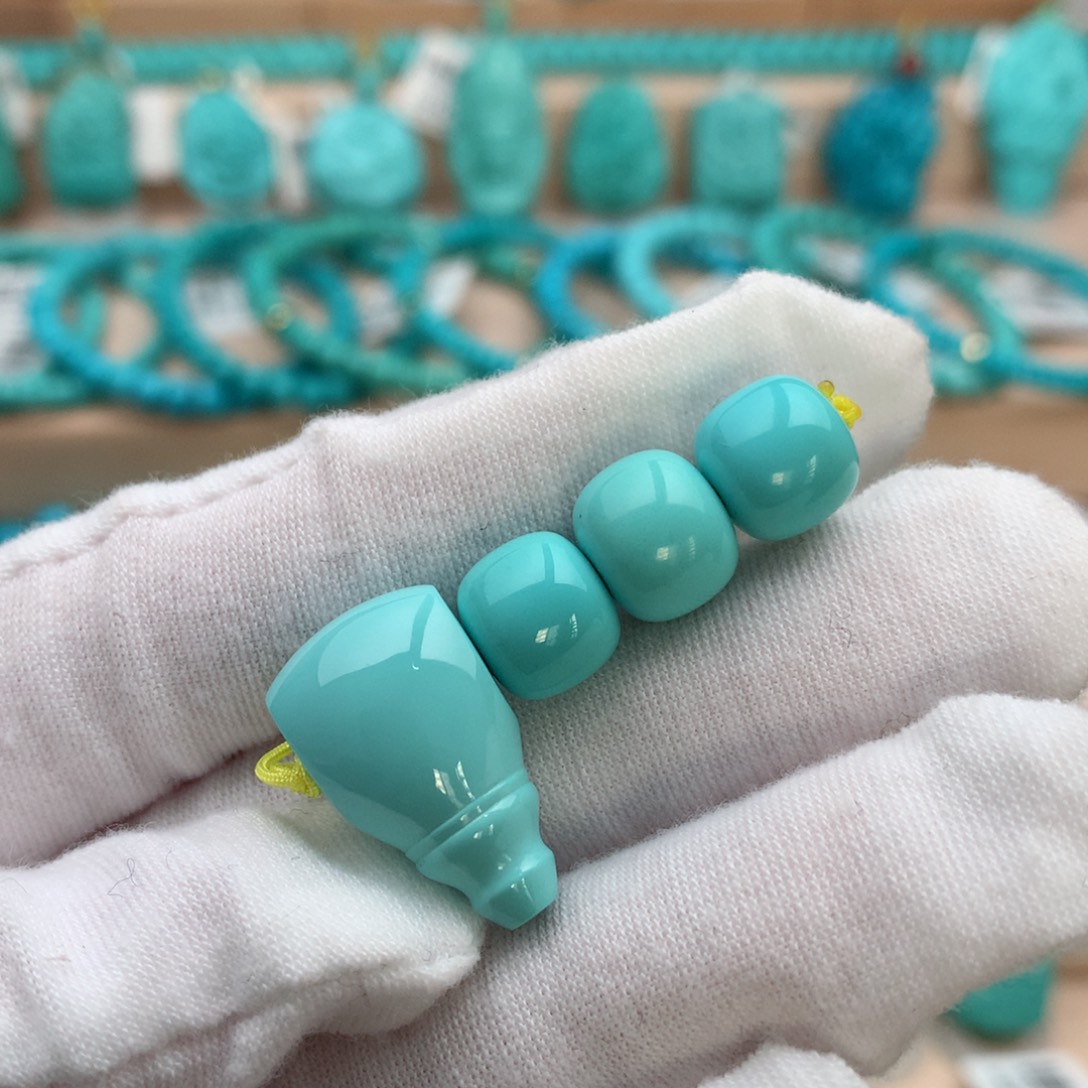 绿松石未镶嵌珠宝奇石9.5mm