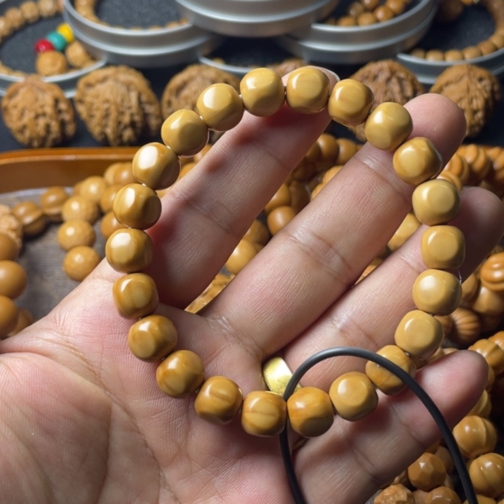 猴头核桃手串T**o精品平面六方
