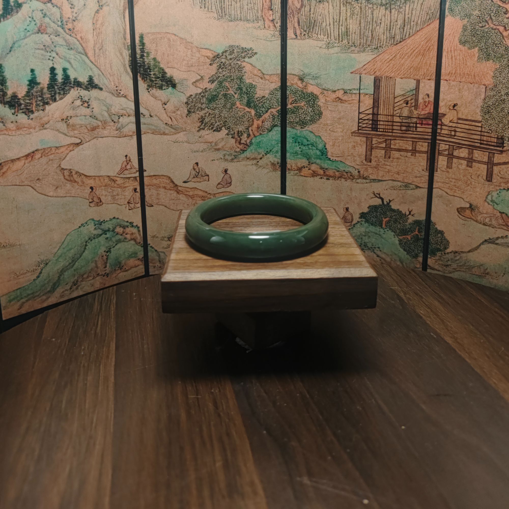 X和田玉手镯（卡61）0449