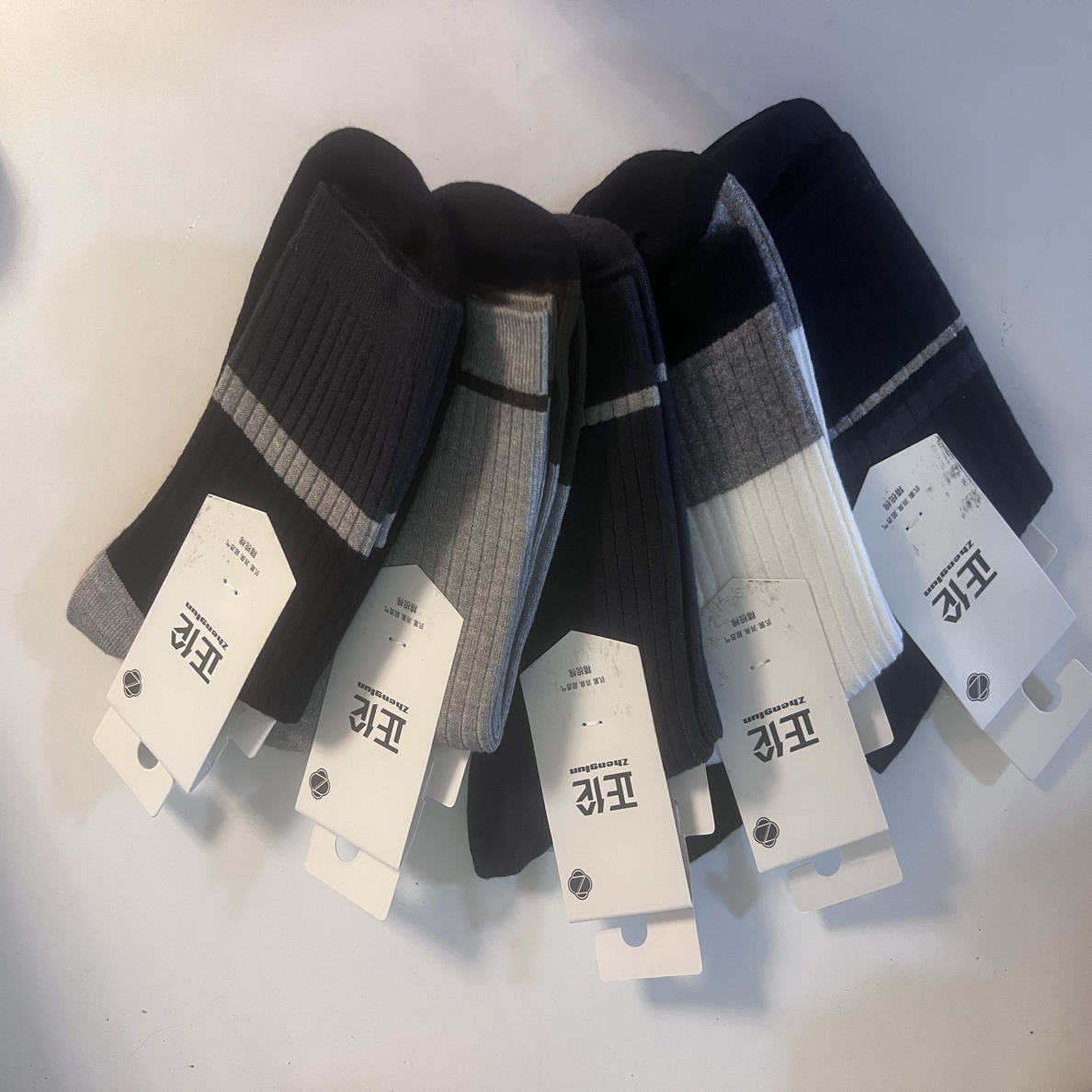 男士咩咩双面绒冬季保暖高筒袜8