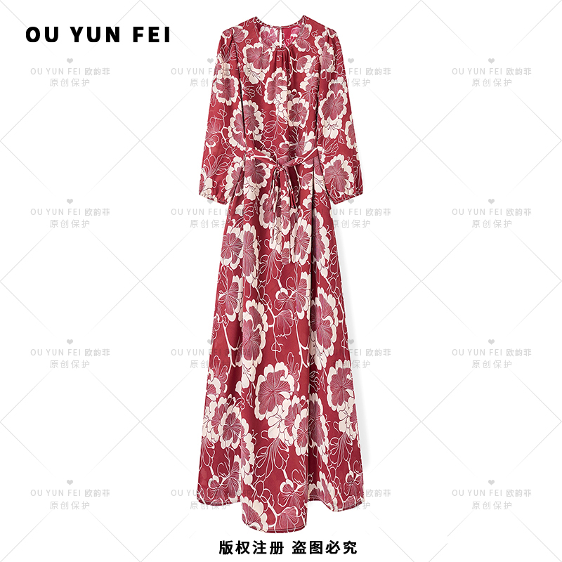 女装连衣裙夏季新款气质高级感穿搭时尚显瘦显白轻奢长裙F1903