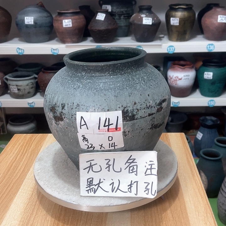 红陶手工制作工艺花盆