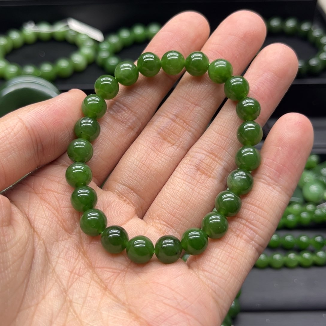 和田玉（碧玉）手链未镶嵌