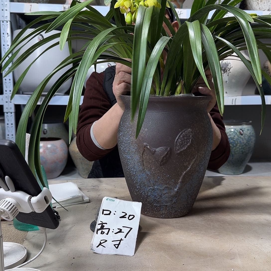 20@27 紫砂花盆尺寸