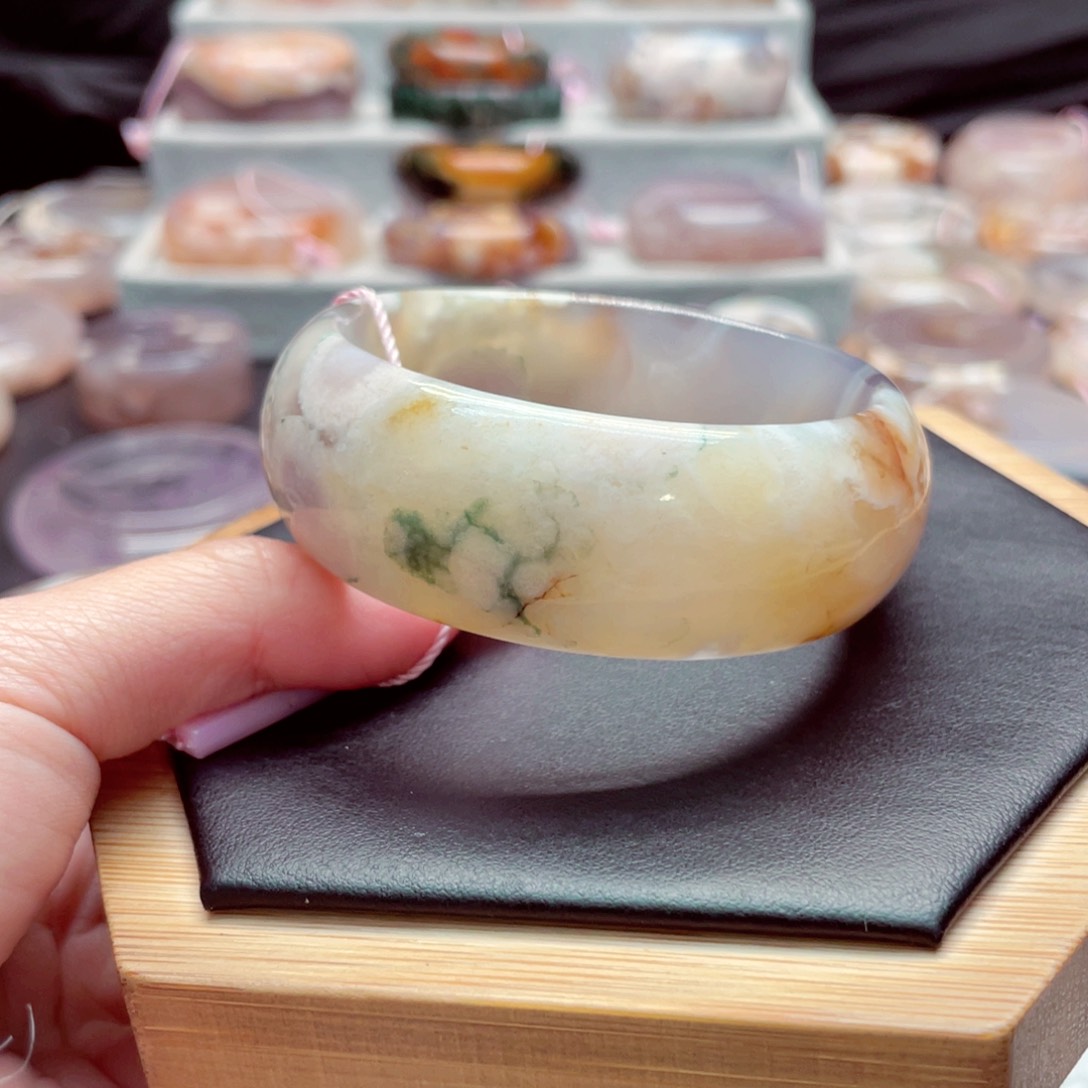 玛瑙/玉髓手镯未镶嵌蝶*3