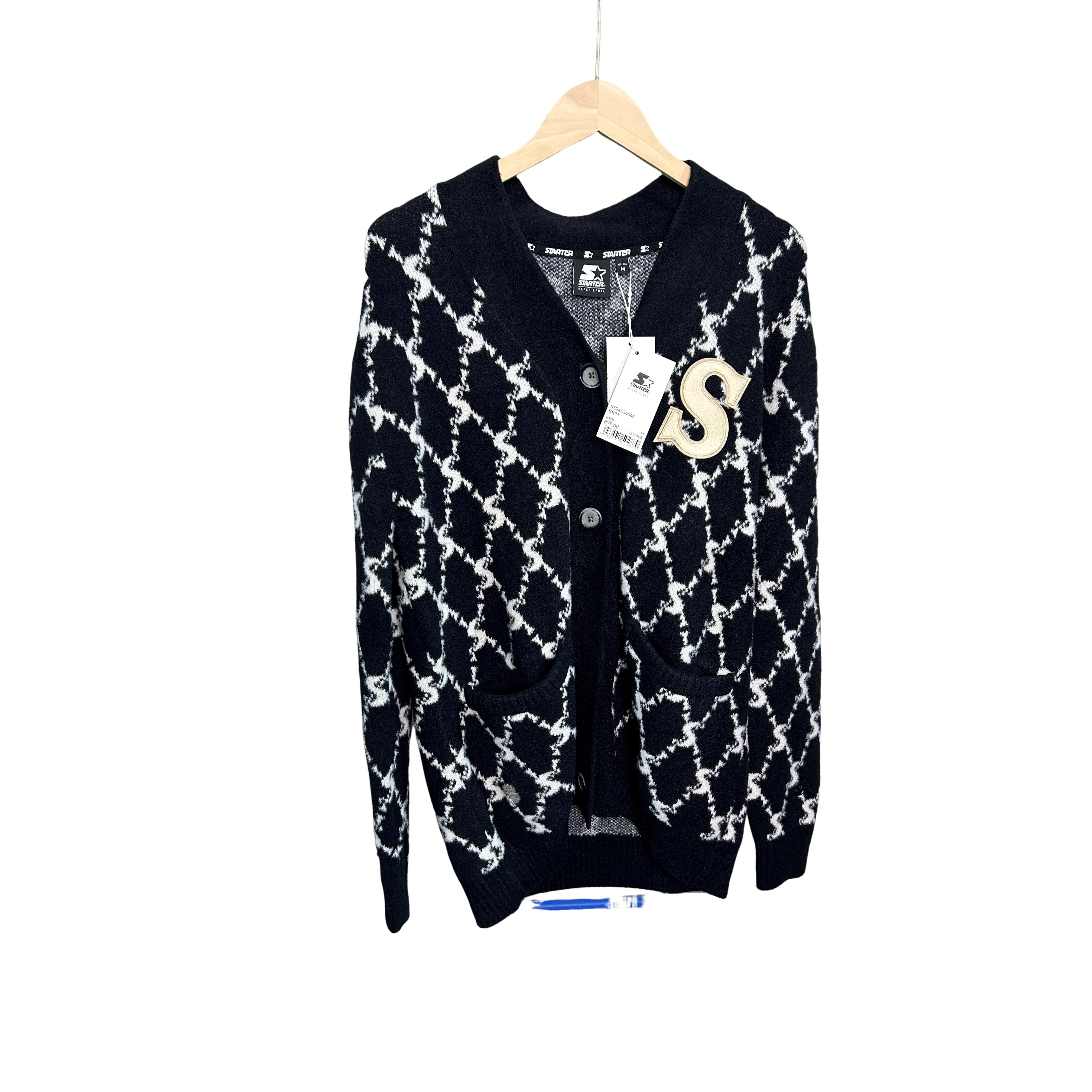 Starter 慕斯桃粉黑色 毛衣 STG4C5404F