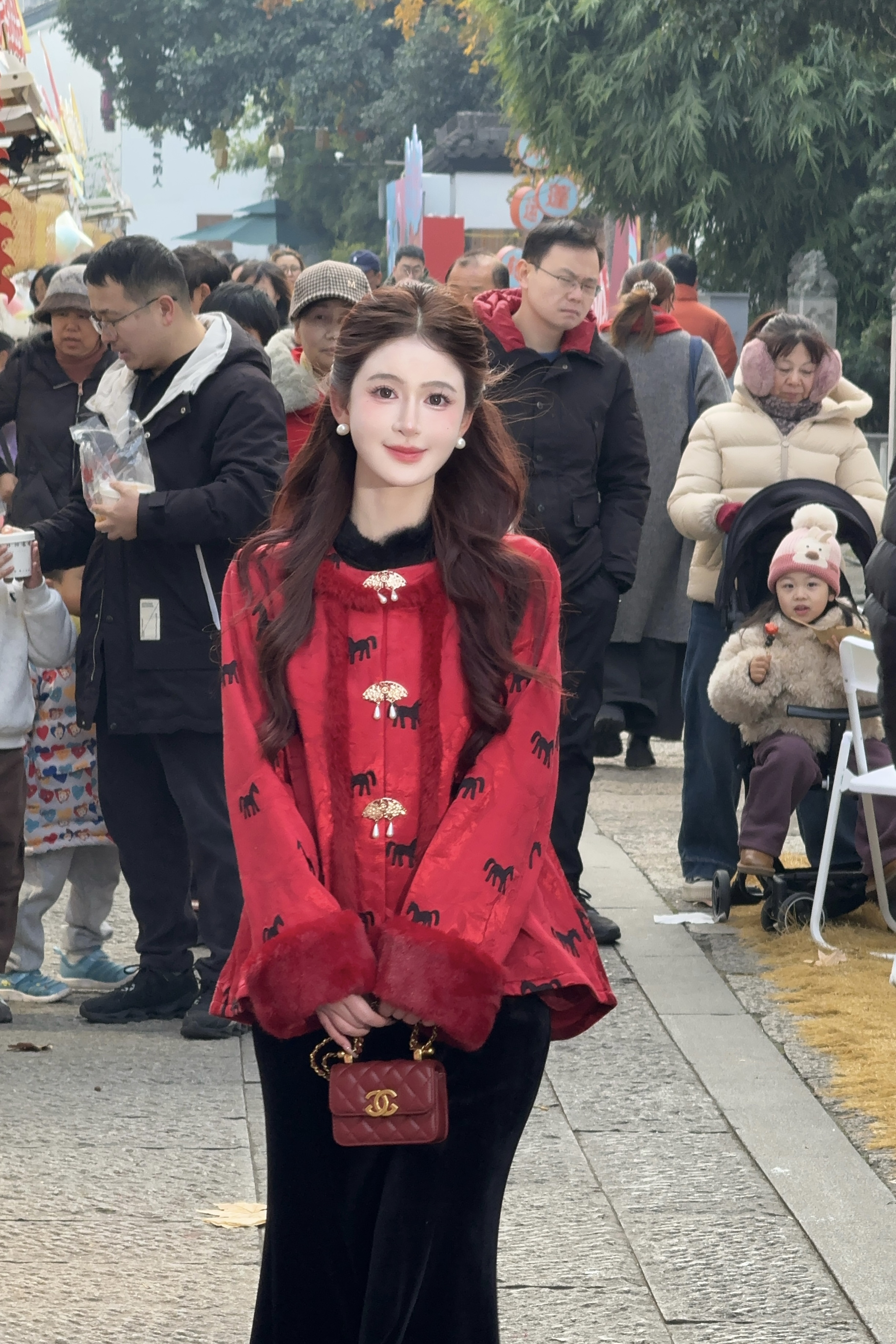 LiLi李李家【福马添金】新中式小马外套+半裙 XMZH11369 XMZH10781