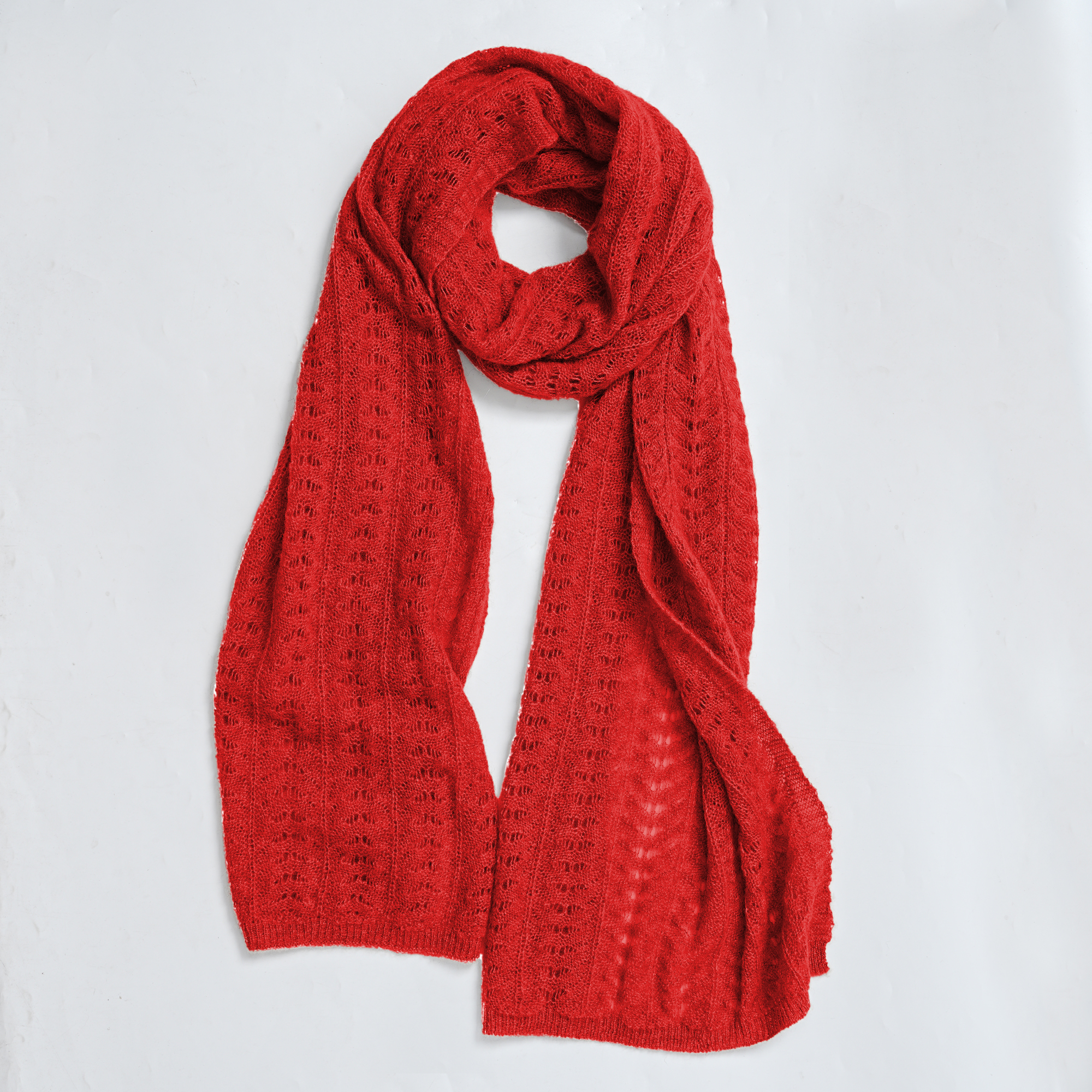 金雀绫【暖绒绒】100山羊绒纯色针织保暖百搭围巾SZK4JZJ13