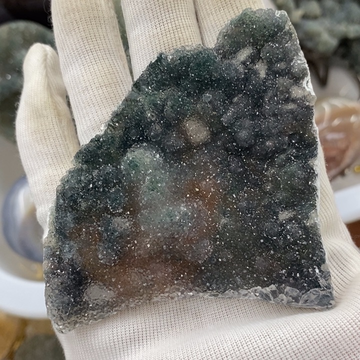 高***特未镶嵌紫晶珠宝半成品