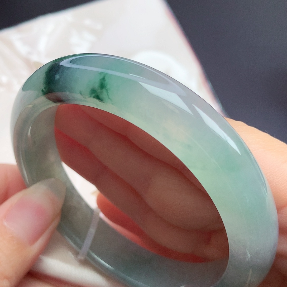 翡翠未镶嵌手镯58.4圈口