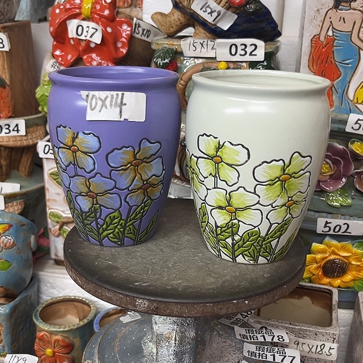 粗陶材质多肉花盆