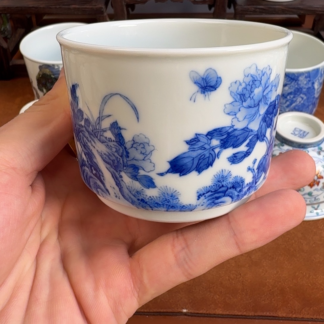 瓷片景德镇瓷器茶器手工手绘