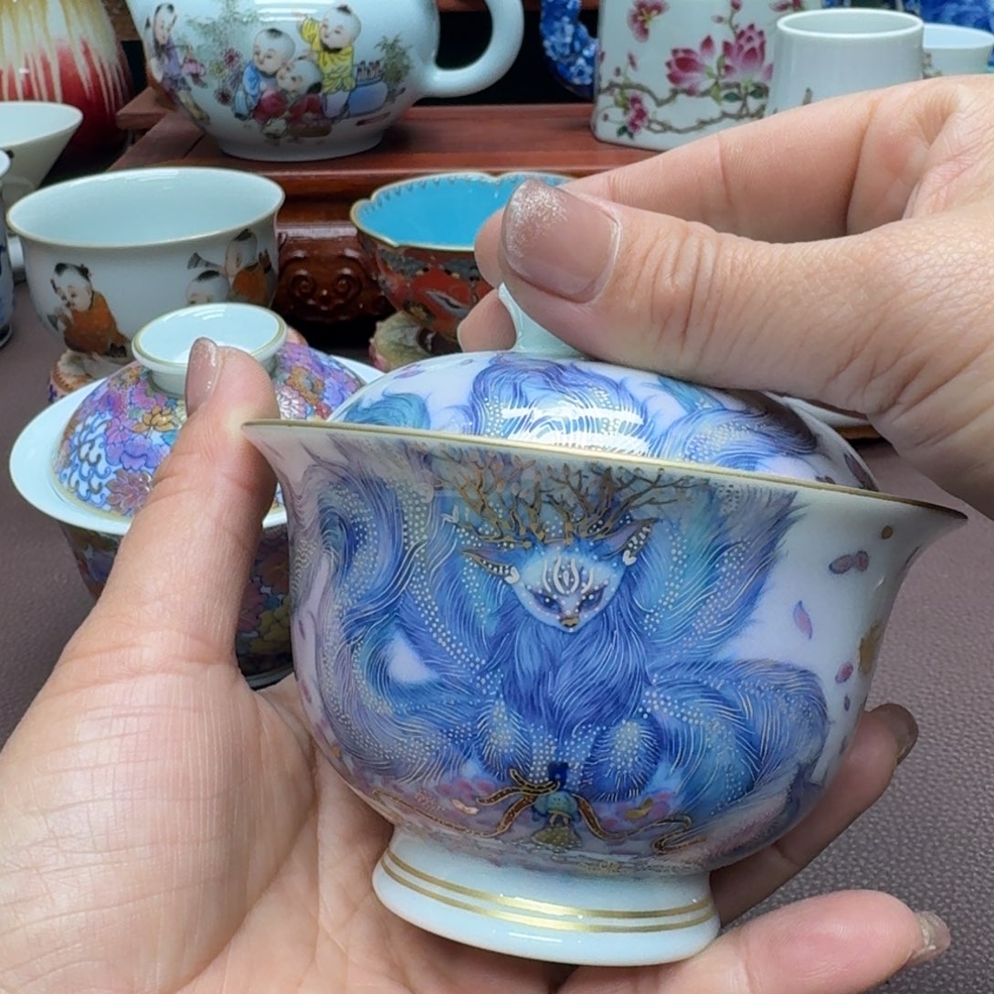 瓷片景德镇仿古手工制作艺术展示