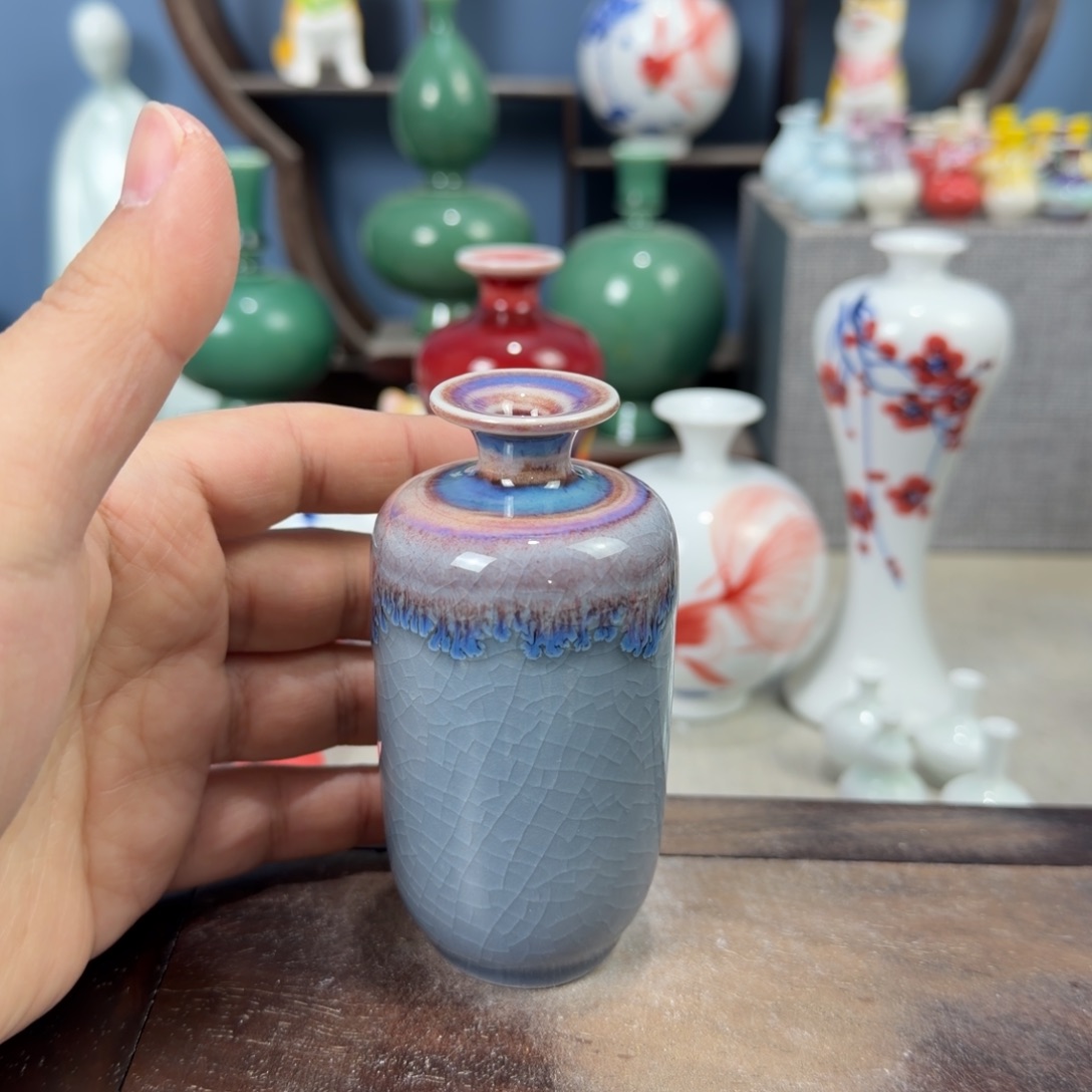 陶瓷手工小花器摆件