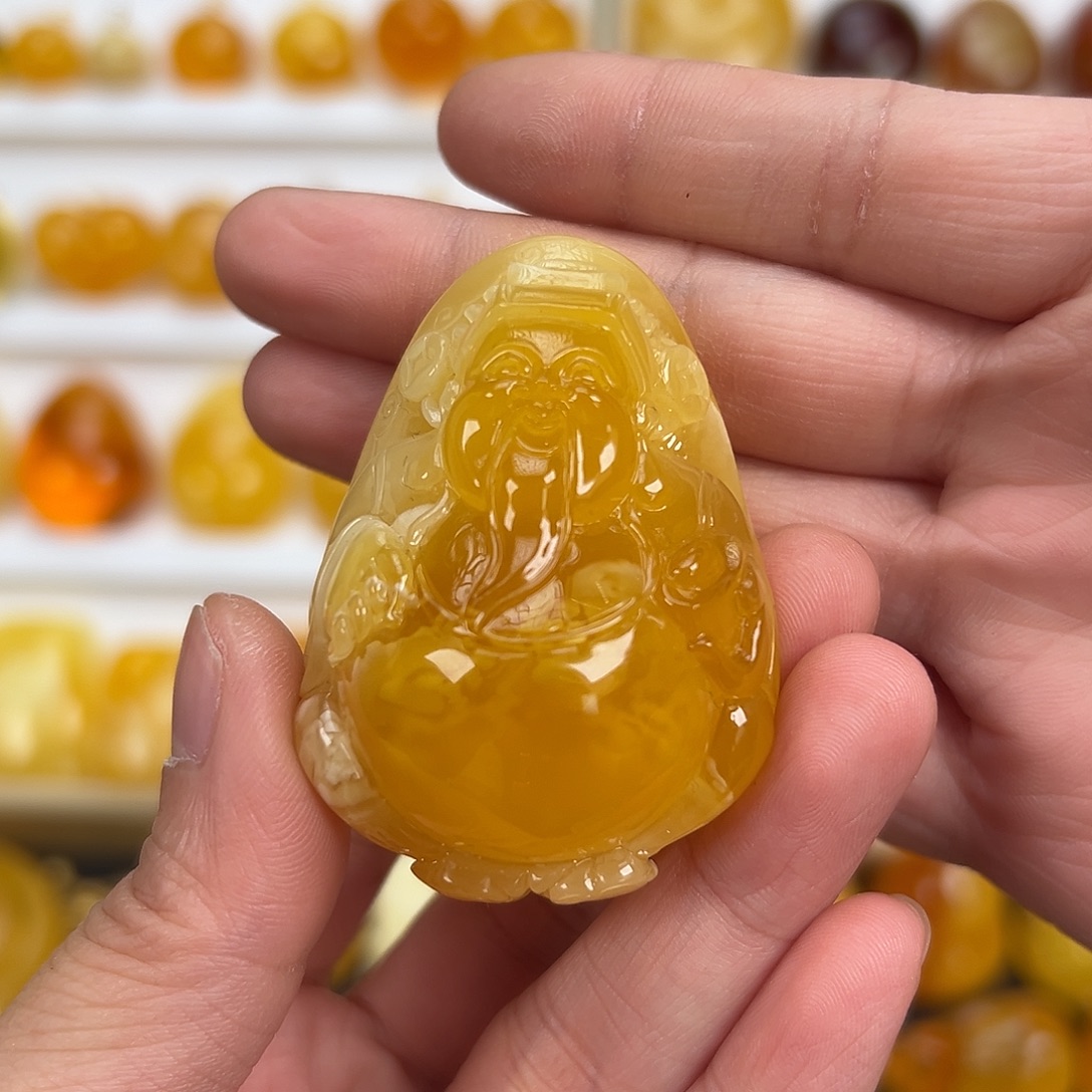 *****蜜蜡未镶嵌颈饰26.3克