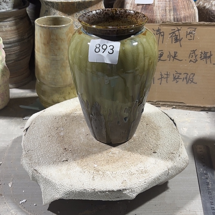 陶摆件893，景德镇陶瓷瑕疵处理，无孔，