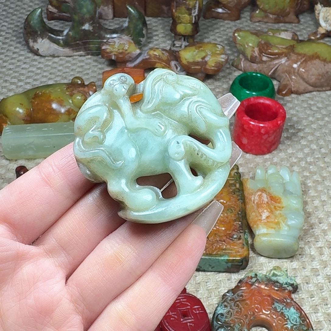 白玉菩提吊坠挂件