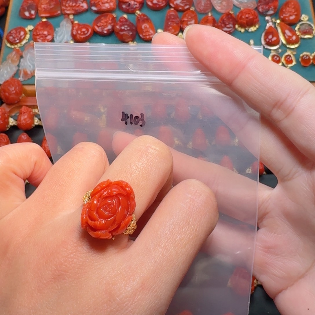 南红玛瑙南红银S925镶嵌