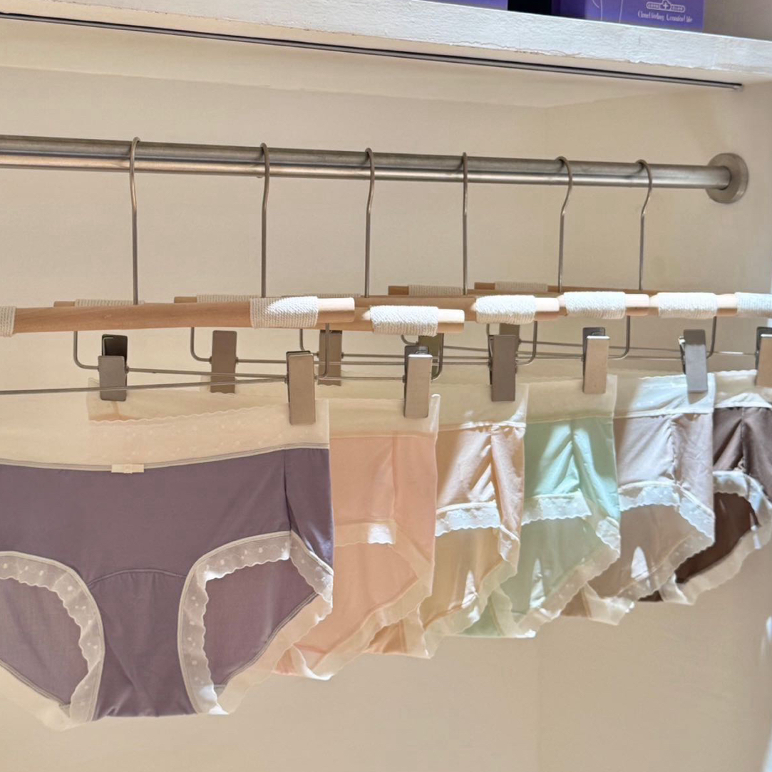 高品质云感女中腰无痕透气轻薄裸感舒适6条装