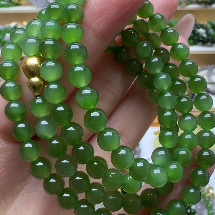 和田玉未镶嵌手链