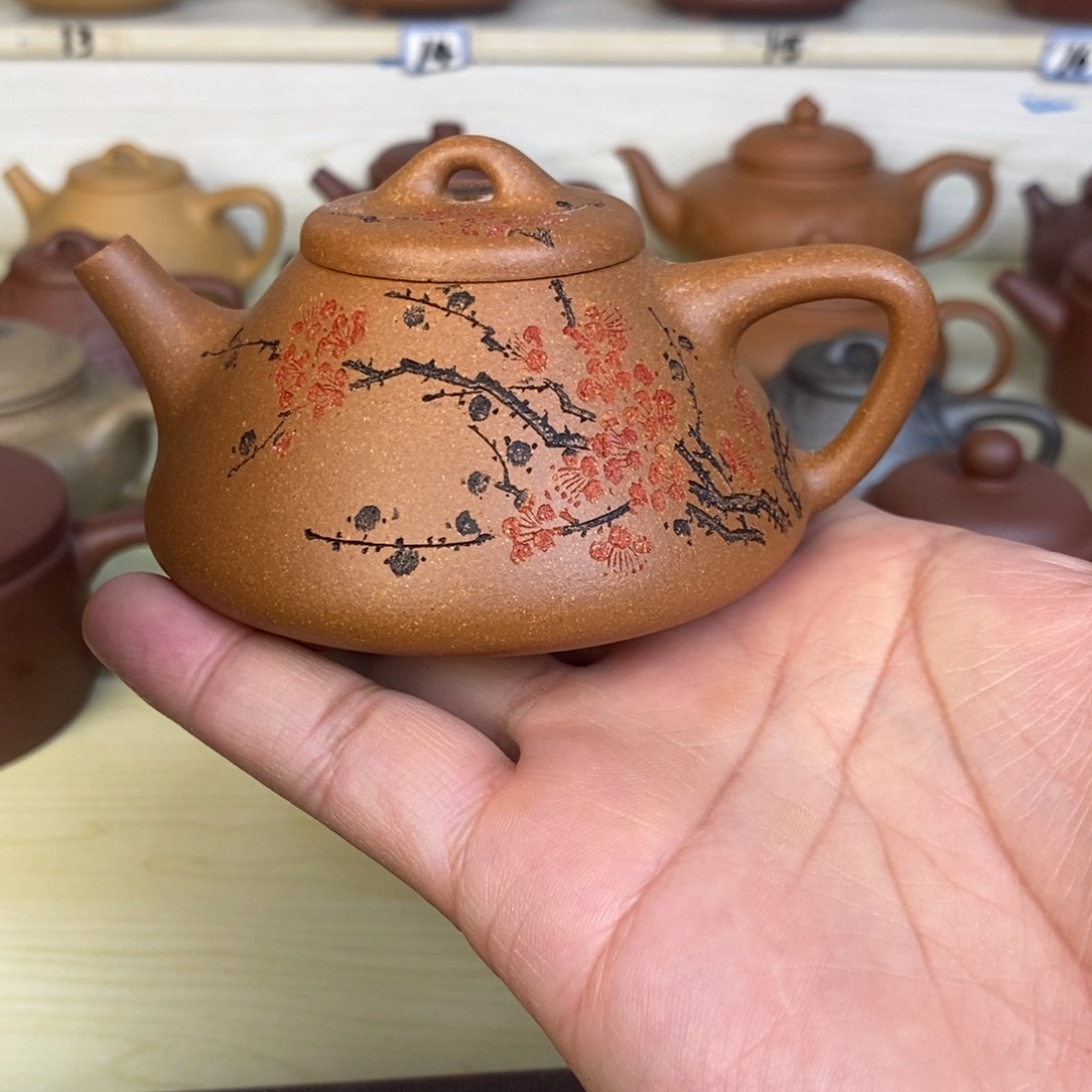 紫砂茶壶150cc左右子冶石瓢原矿精挑黄降坡0添加