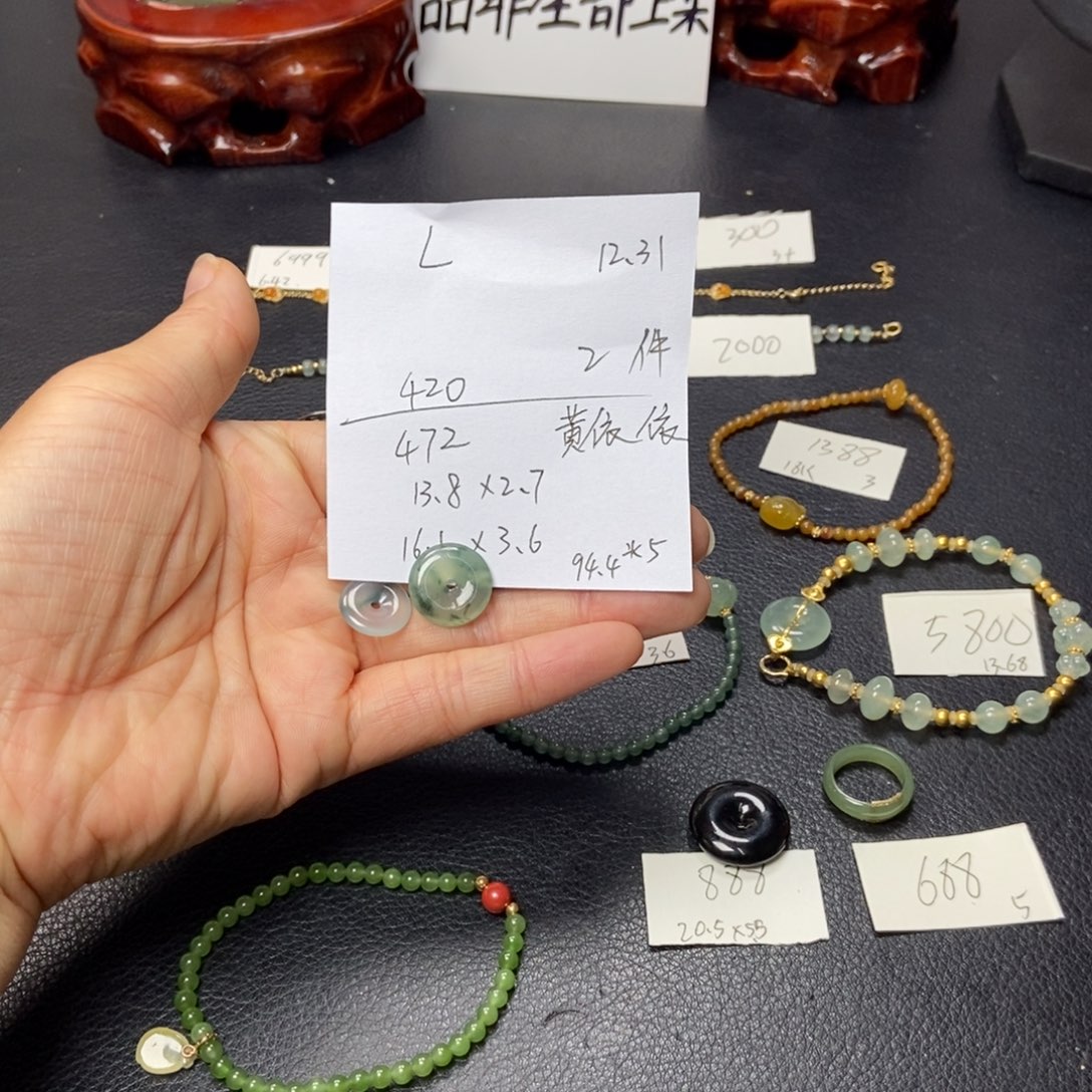 L****和田玉未镶嵌颈饰