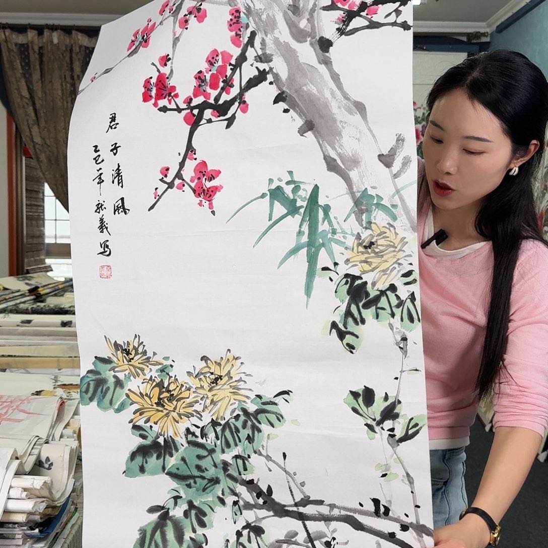 纯手绘国画作品作品
