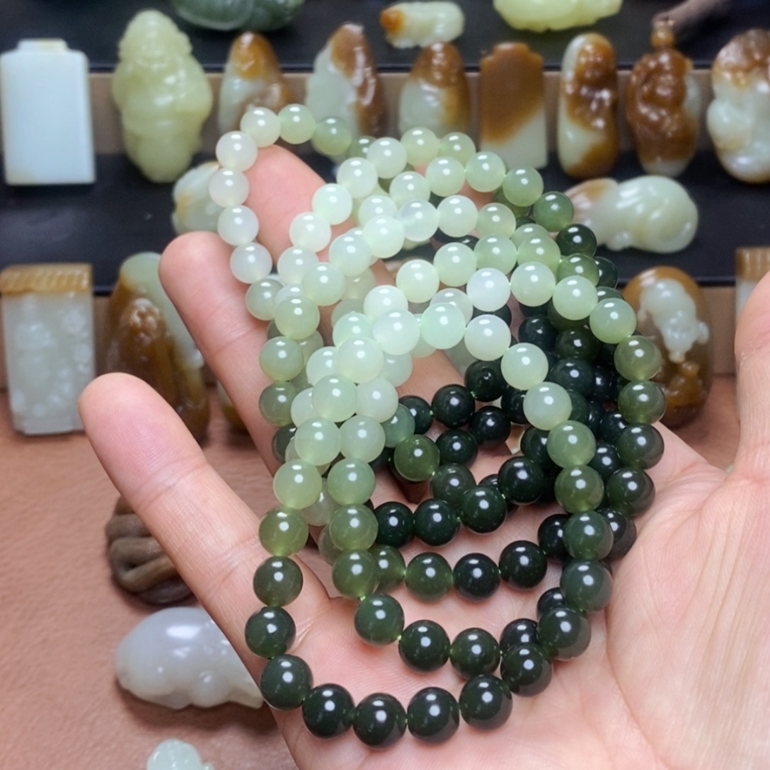 和田玉未镶嵌吊坠(不含链)