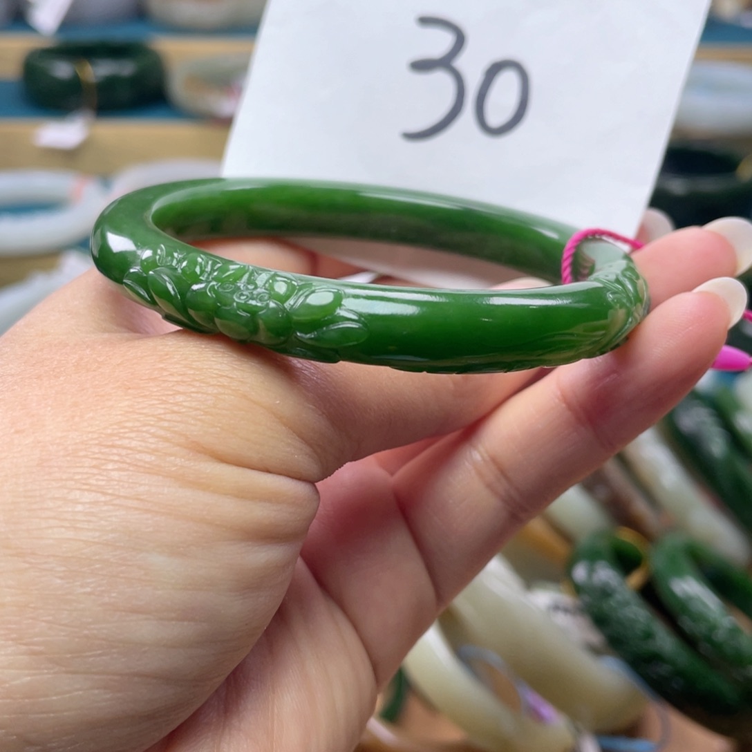 未镶嵌手镯和田玉圈口60