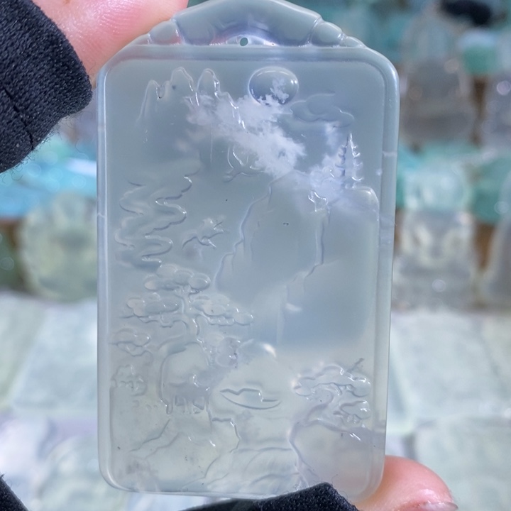 岫玉吊坠未镶嵌吊坠