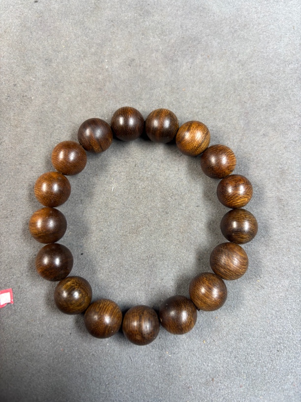 827沉木圆珠手串