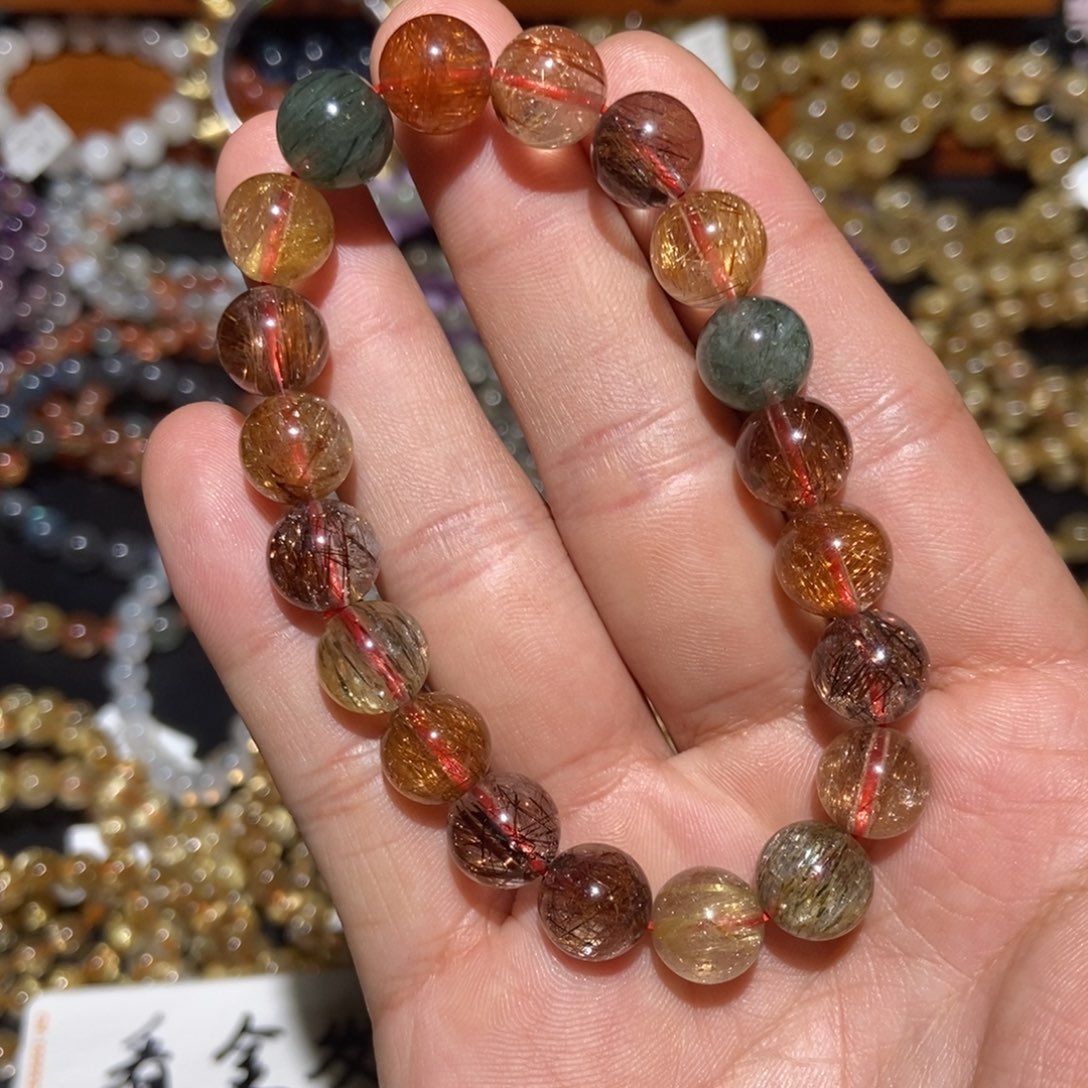 水晶手链未镶嵌彩发10m