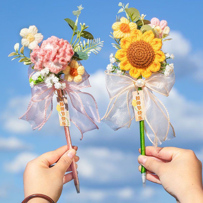 教师节礼物2025新款女老师高档实用向日葵永生花束笔幼儿园小学生