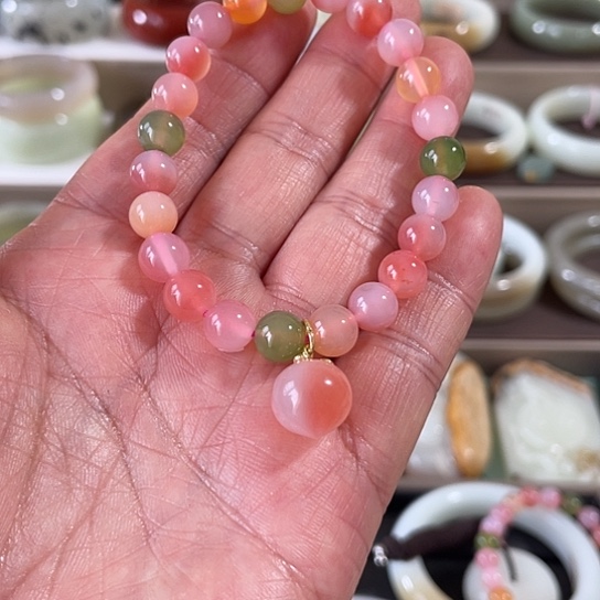 玛瑙/玉髓手链未镶嵌糖**儿