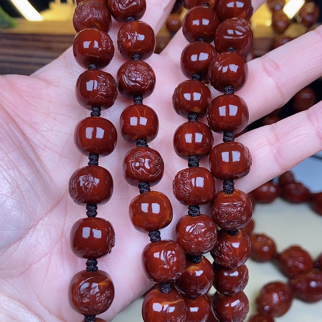 橄榄核吊坠勇**前罗汉脖挂