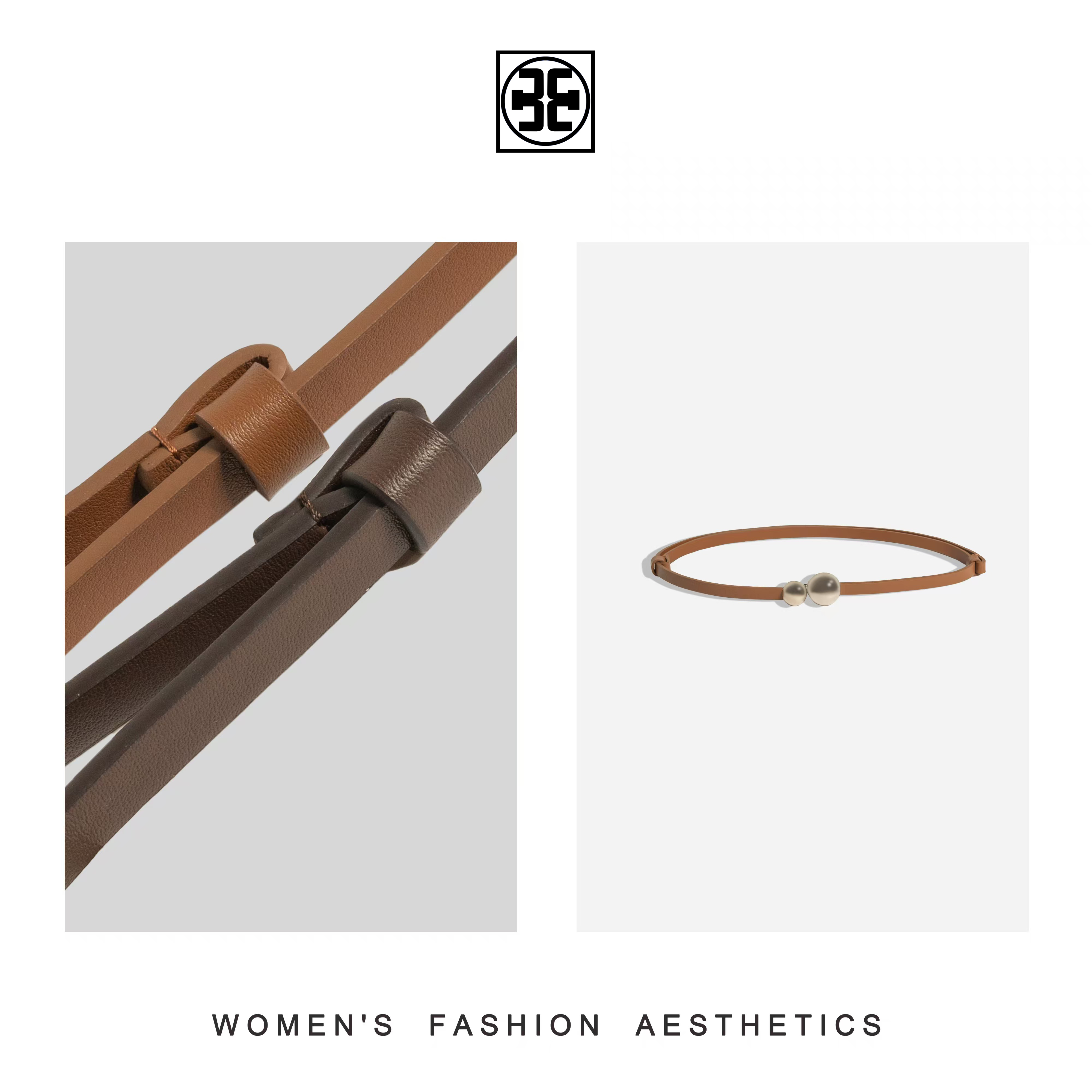 TOLEDBAICH<复古英伦>无孔配饰圆头挂钩真牛皮皮带腰带BSD4Y0255