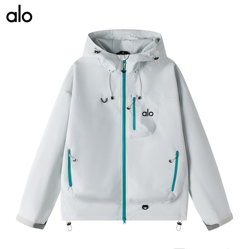 alo户外软壳冲锋服男女同款2025秋新款潮牌徒步骑行登山夹克外套