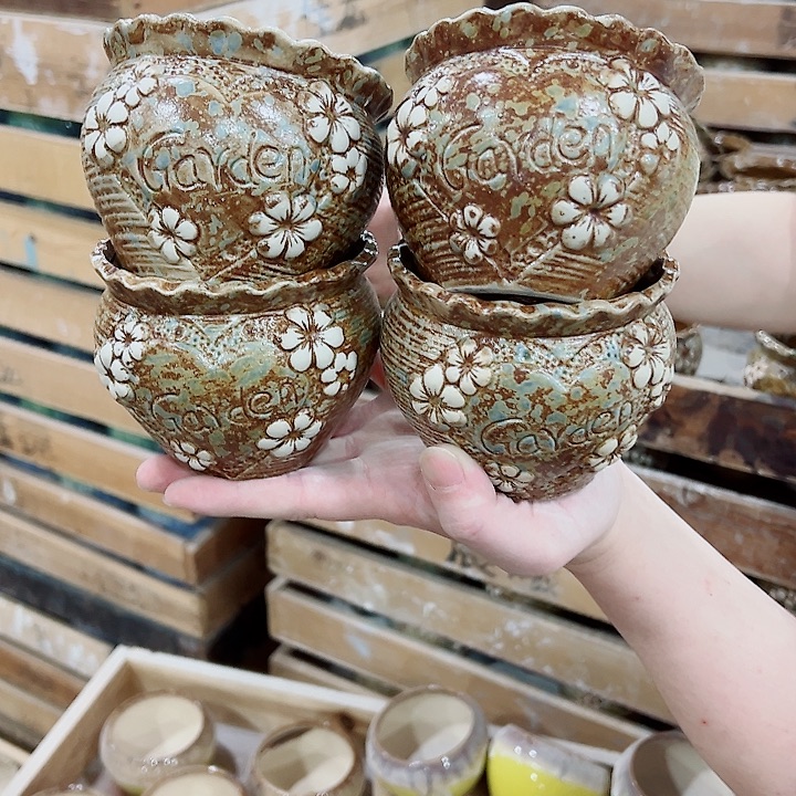 有孔，凑单福利满10元发货陶瓷多肉花盆！