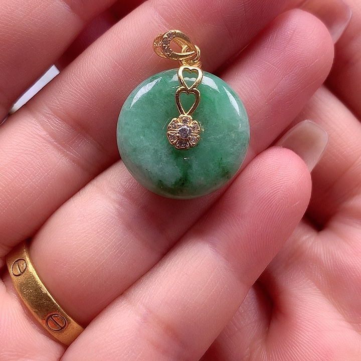 颈饰银S925镶嵌翡翠翡翠