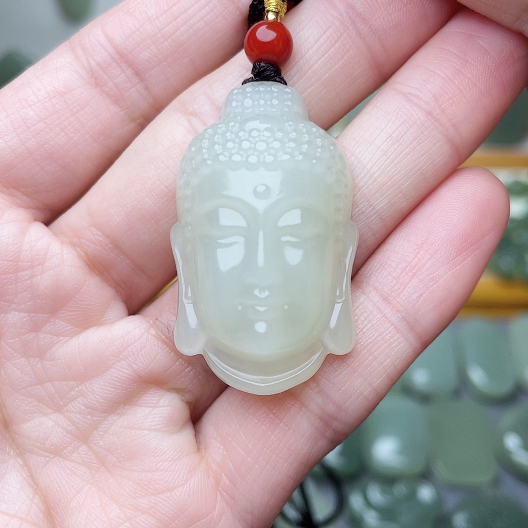 和田玉未镶嵌挂件大***哟